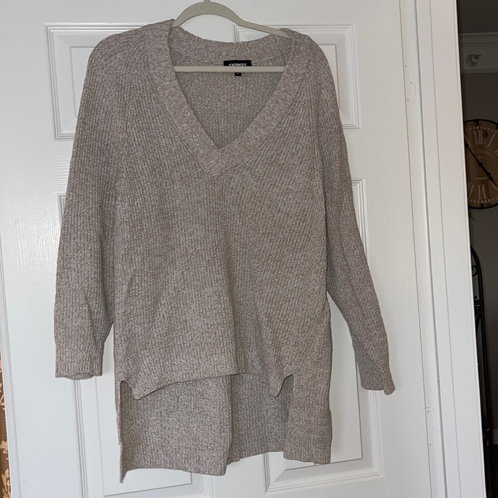 Express Tunic Sweater Size S V Neck